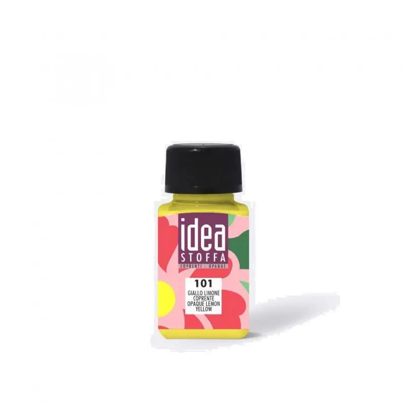Colori per Stoffa Maimeri Idea Limone Coprente – Flacone 60 ml - Colori per tessuto