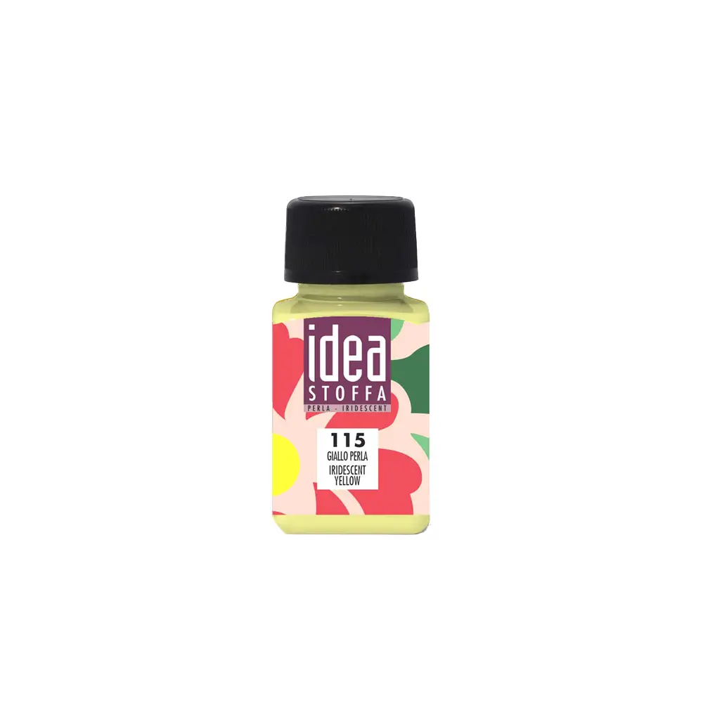 Colori per Stoffa Maimeri Idea Giallo Perlato – Flacone 60 ml - Colori per tessuto