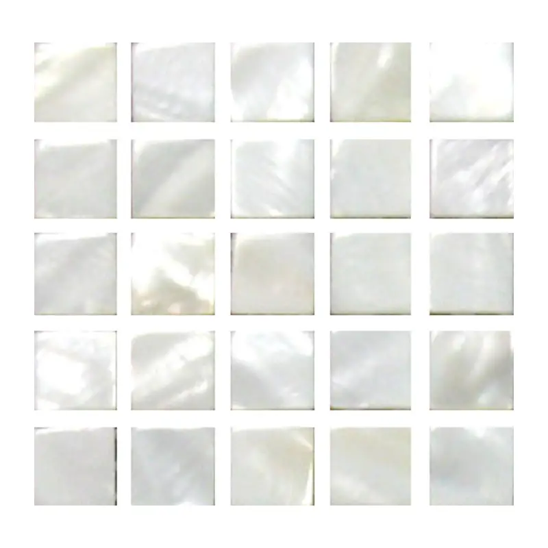 Tessere Mosaico Marmorizzate – Colore Bianco - Mosaico e vetro