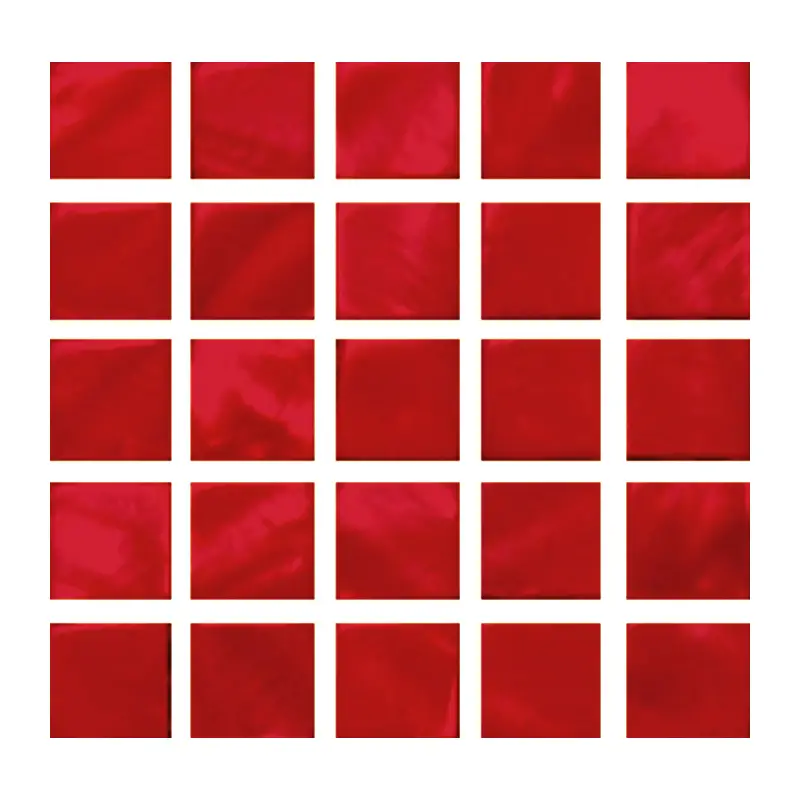 Tessere Mosaico Marmorizzate – Colore Rosso - Mosaico e vetro