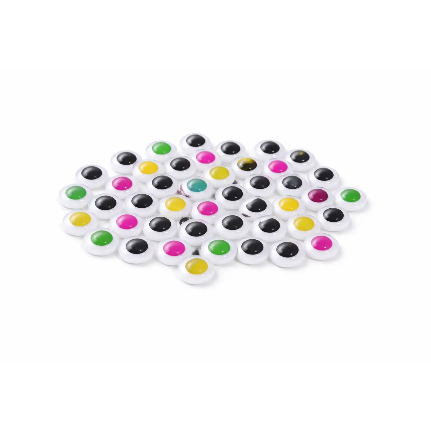 Occhi Colorati Adesivi Tondi 7mm. 48 Pezzi - Applicazioni e decori