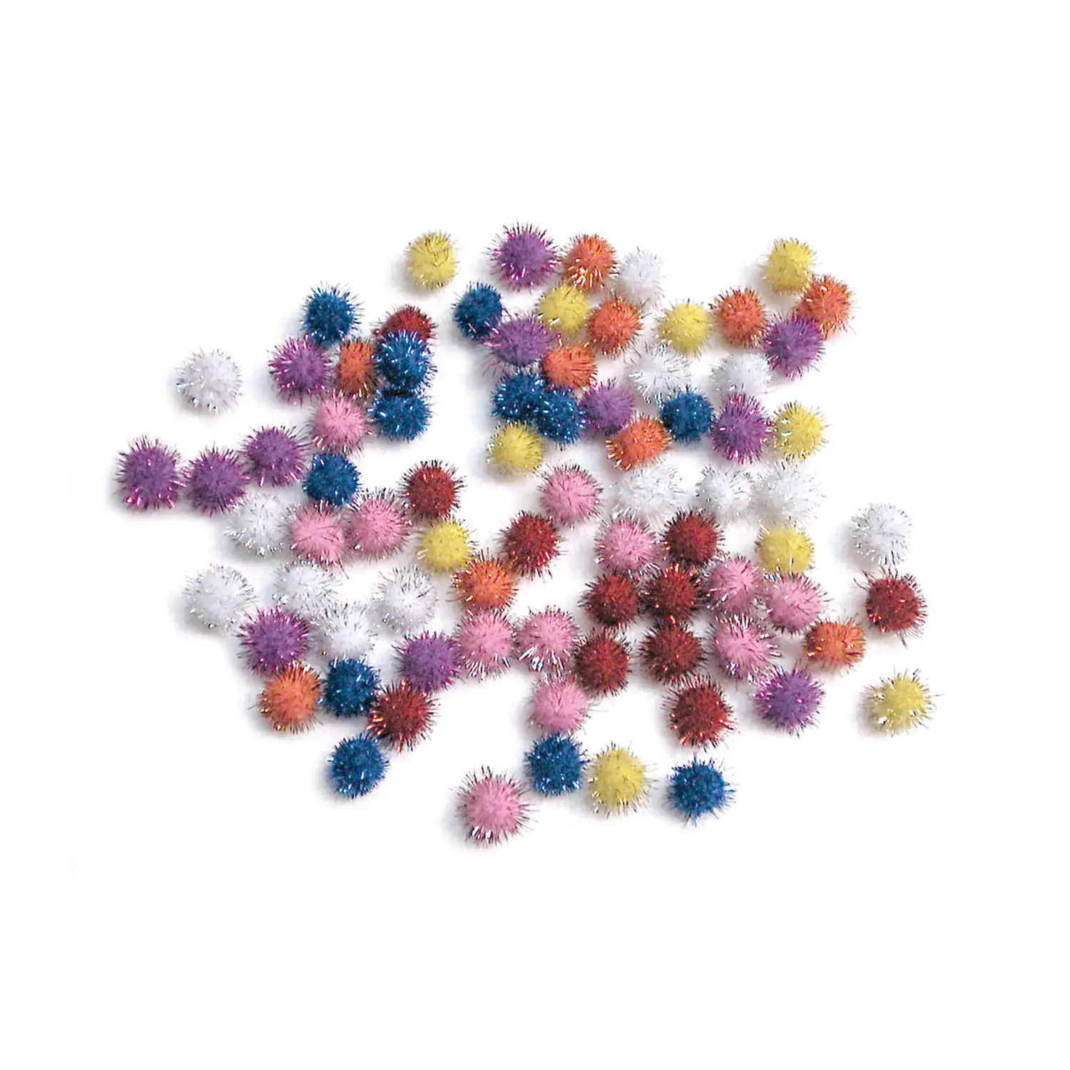 Pom Poms Metal 25 mm. 25 Pezzi - Applicazioni e decori