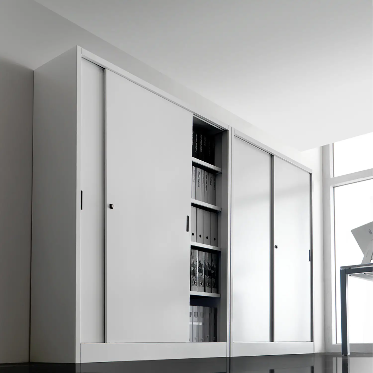 Armadio Metallico Joint 2 Ante Scorrevoli 180 cm. - Conforme CAM - Arredo per l'ufficio