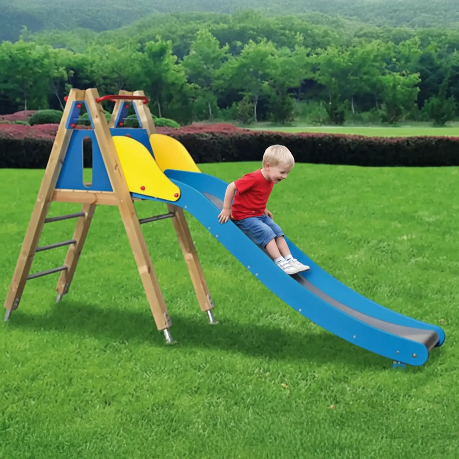 Scivolo Legno Baby Per Esterni - Playgrounds e giostre