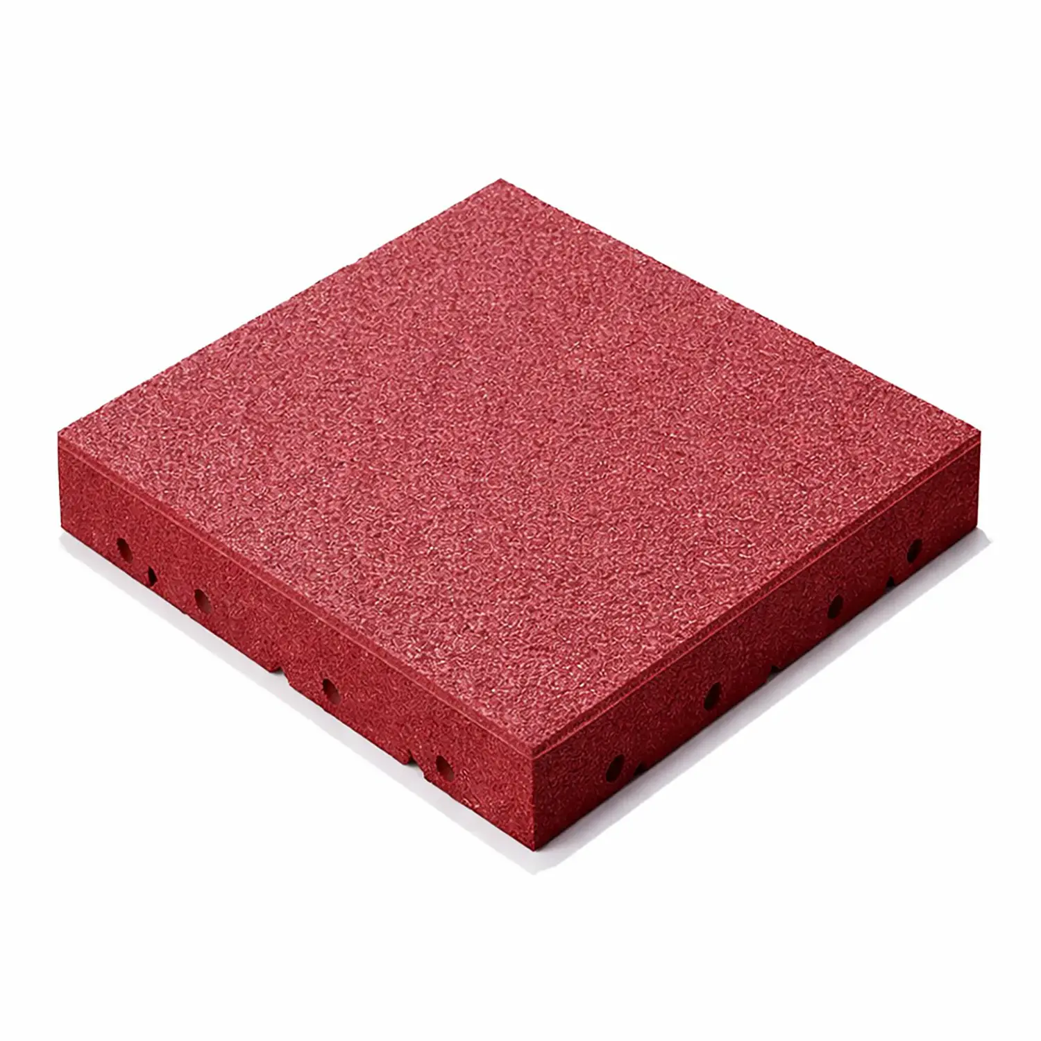 Pavimento Antitrauma Rosso 80mm - 50x50 cm - Playgrounds e giostre