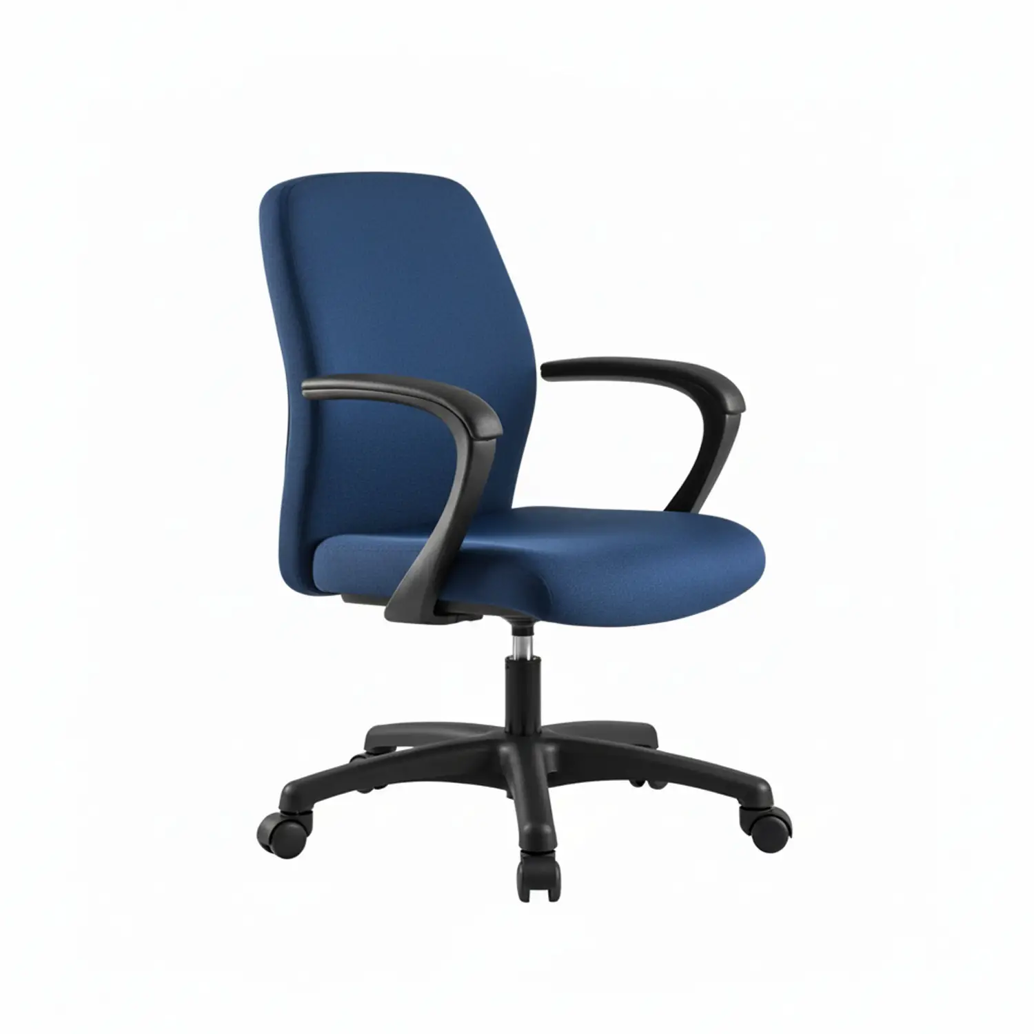 Poltrona Elegance con Braccioli – Tessuto Azzurro Ergonomica per Ufficio - Sedie in plastica