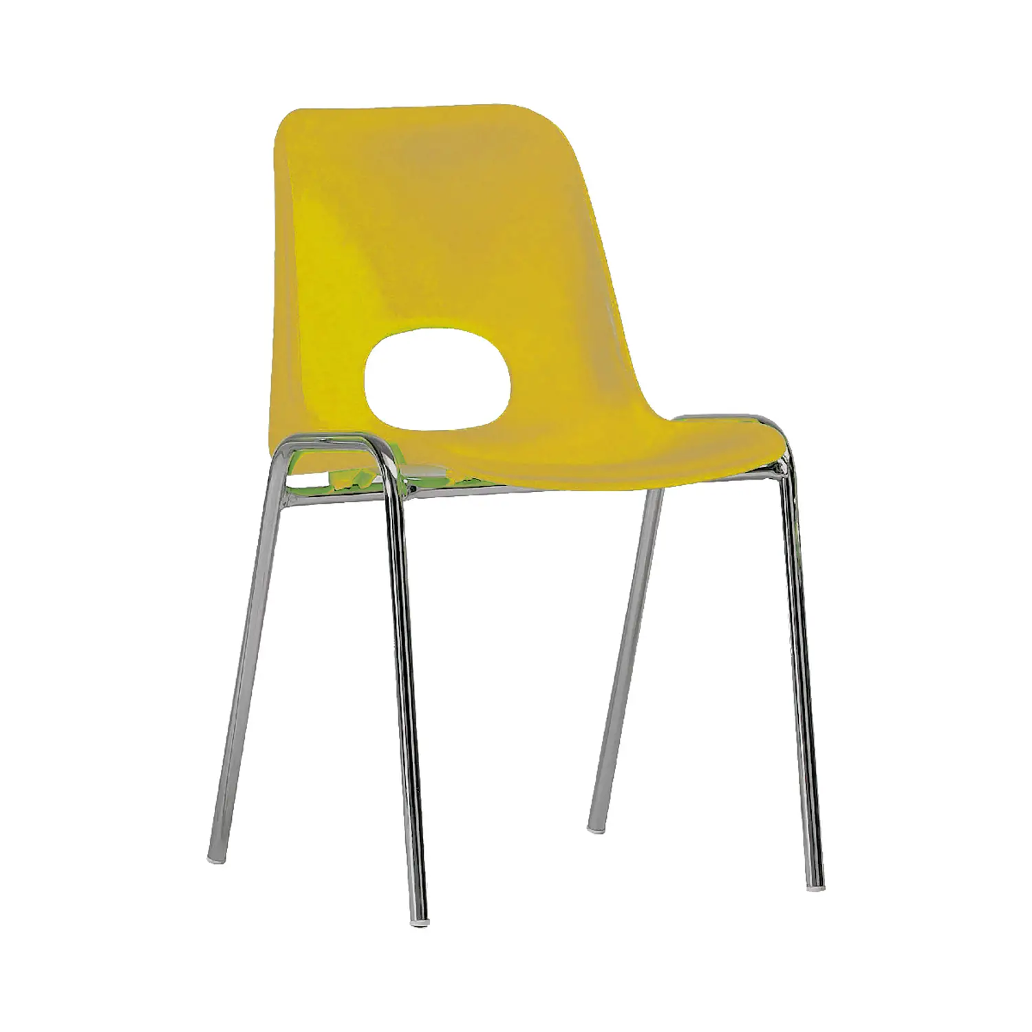 Sedia Impilabile Kastilene - Altezza 42 cm – Gialla - Sedie in plastica