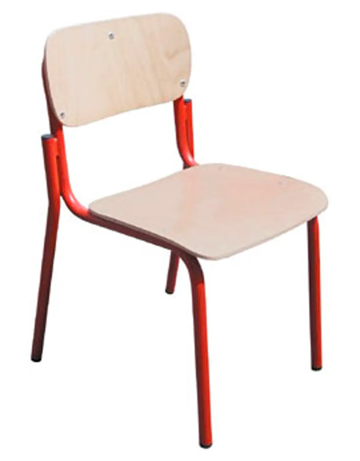 Sedia Faggio Impilabile Rossa - Misura 2 Scuola Infanzia - Arredo scuola dell'obbligo