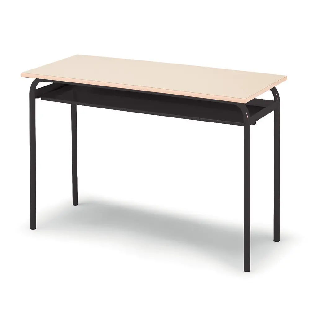 Banco Biposto 900 Con Sottopiano In Lamiera H 64 Cm Per Ambienti Scolastici. - Conforme CAM - Arredo scuola dell'obbligo