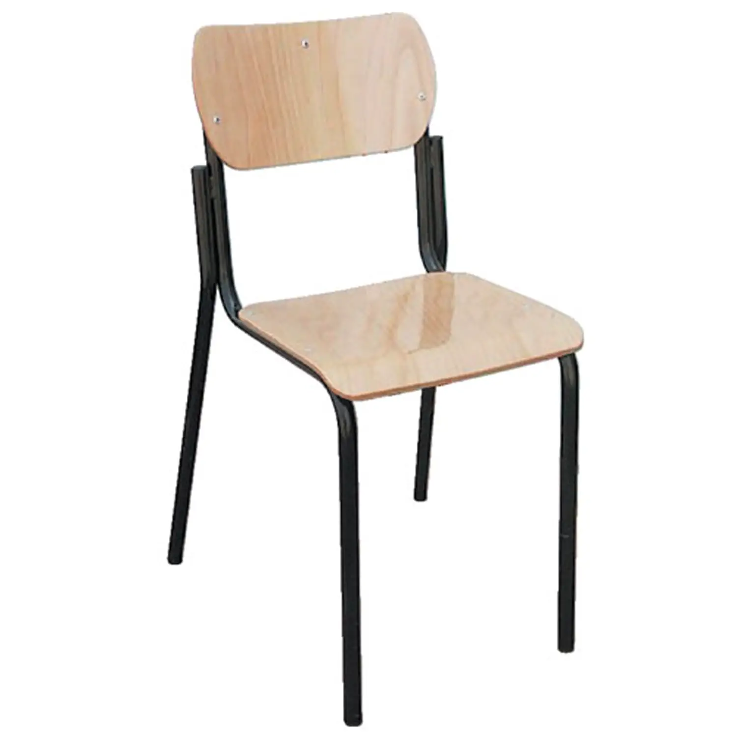 Sedia Impilabile in Faggio Misura 4 – Altezza Seduta 38 cm | Conforme CAM - Arredo scuola dell'obbligo