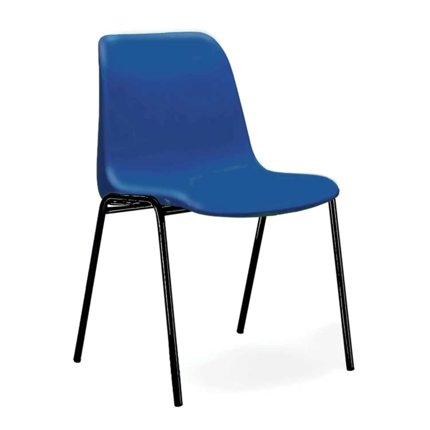 Sedia per Adulti Impilabile Helene Altezza 46 cm Blu - Sedie in plastica