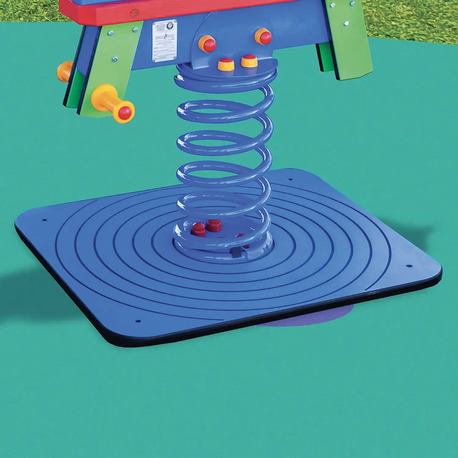 Piastra per Fissaggio Giochi a Molla – Installazione Filo Pavimento Sicura - Palestrine