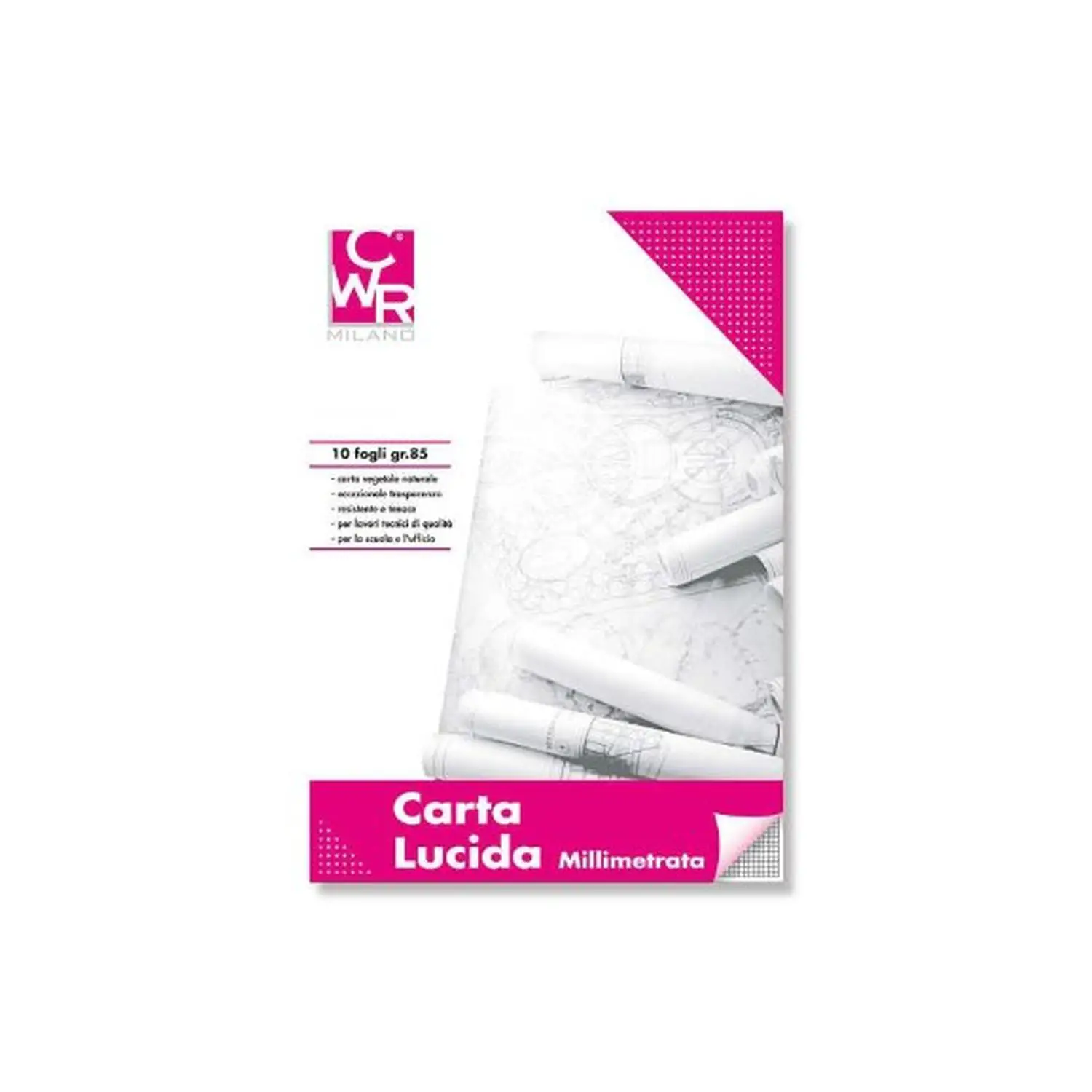 Carta Lucida Block 297x420 mm - 10 Fogli, 90/95 g/m² - Carta e cartoncino