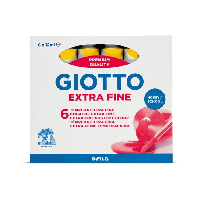 Tempera Giotto Tubetto 12 ml - Giallo Primario - Tempere