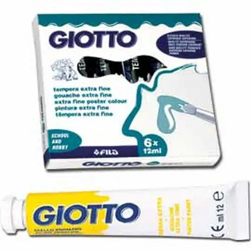 Tempera Giotto Tubetto 12 ml - Giallo Scuro - Tempere