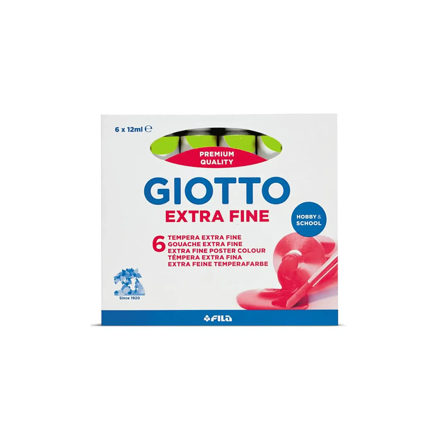 Tempera Giotto Tubetto 12 ml - Verde Cinabro - Tempere
