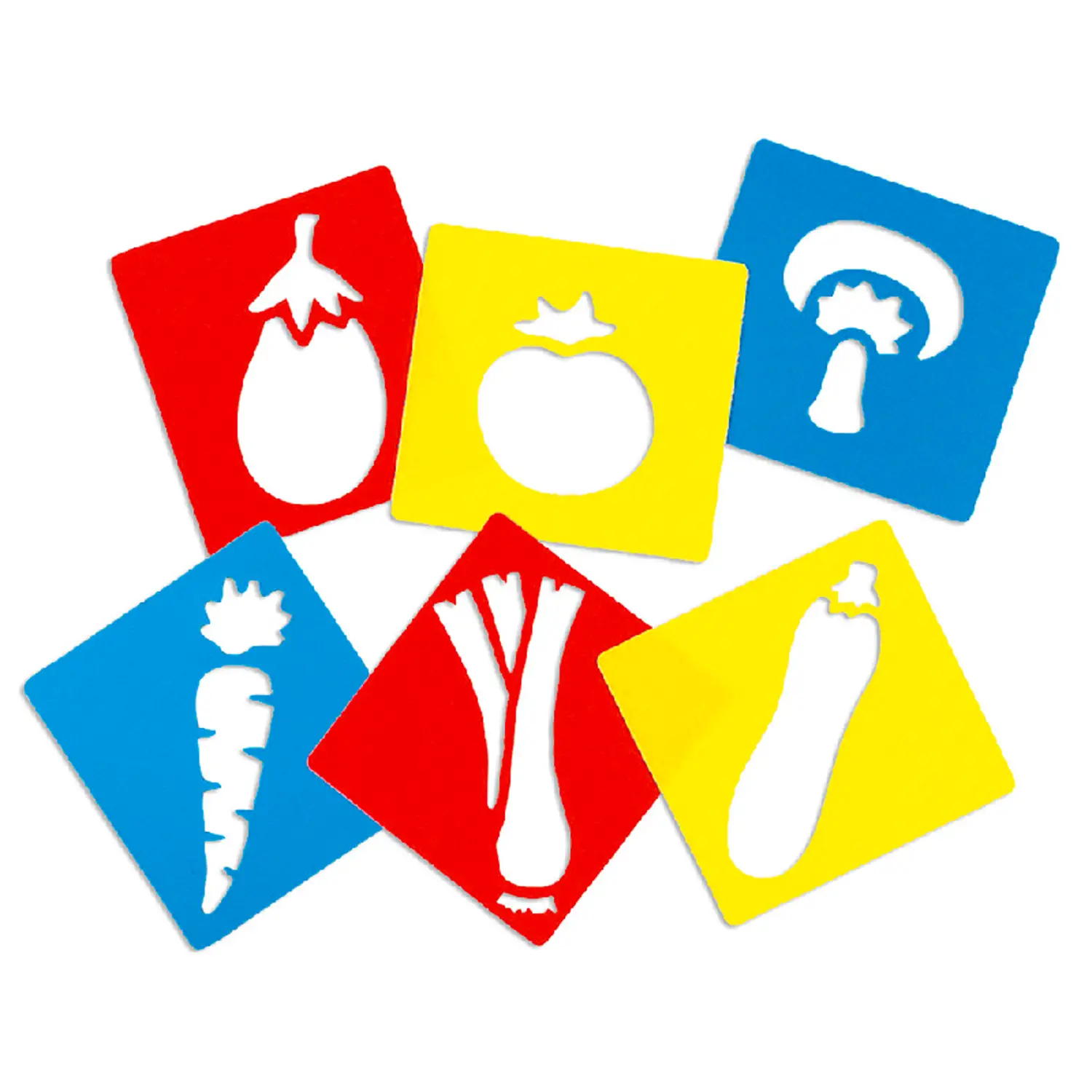 Stencil Sagome Vegetali – Creatività e Apprendimento sui Cibi e la Natura - Stencil