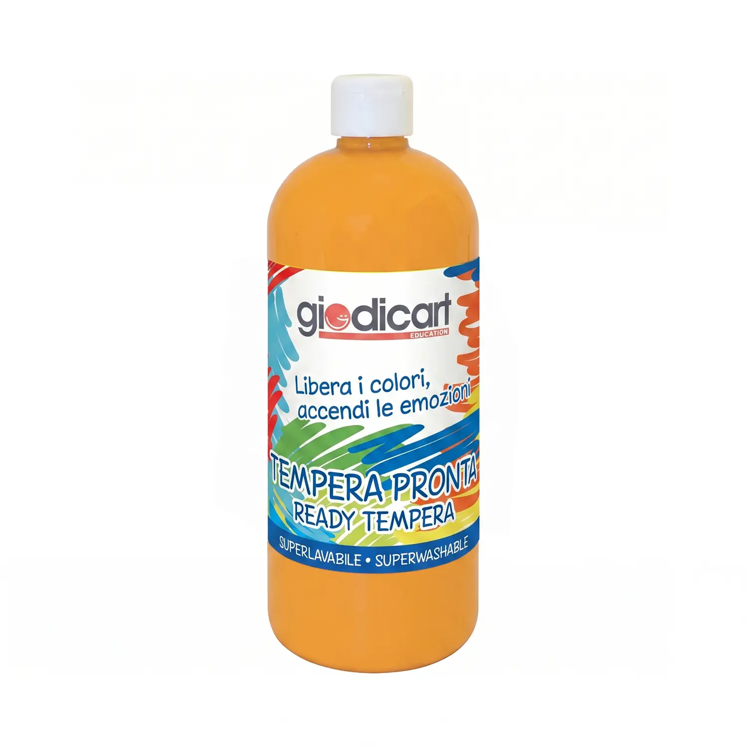 Tempera Pronta Giodicolor 1000 ml Arancio - Tempere
