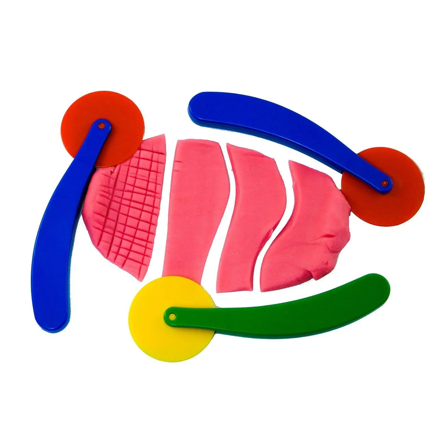 Set 3 Rotelle Cutter per Plastilina – Taglio Dritto - Paste per modellare