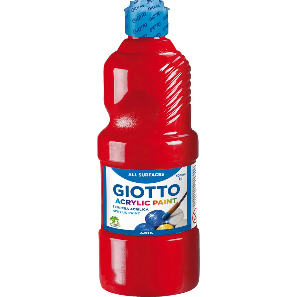 Tempera Acrilica Giotto 500 ml – Rosso - Tempere