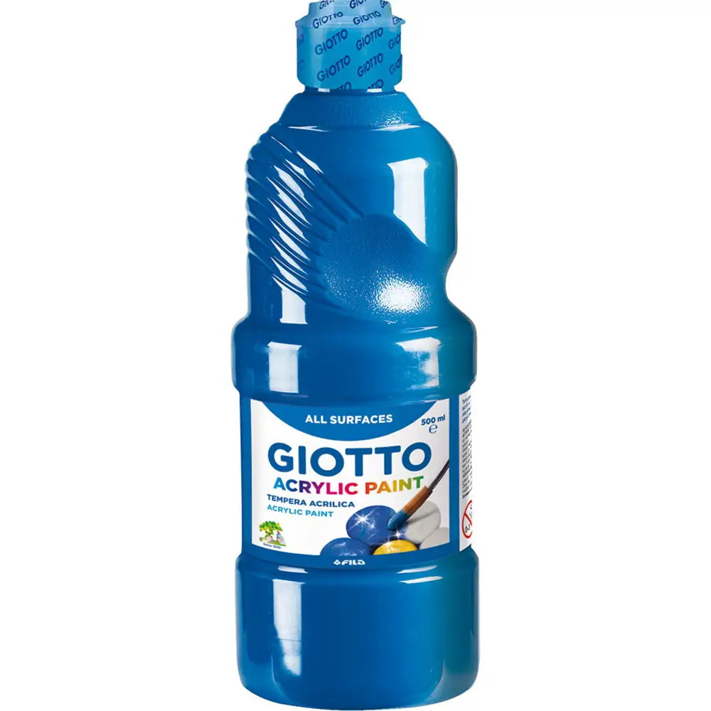 Tempera Acrilica Giotto 500 ml – Cyan - Tempere