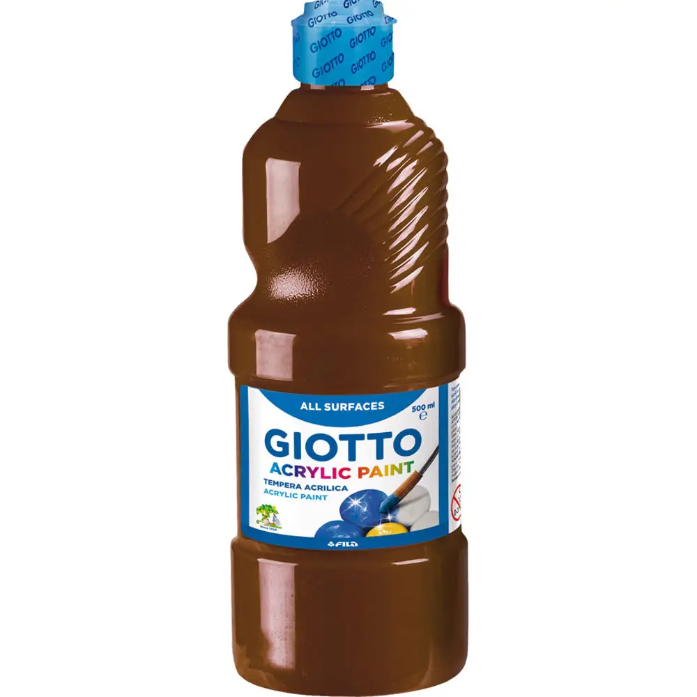 Tempera Acrilica Giotto 500 ml – Marrone - Tempere