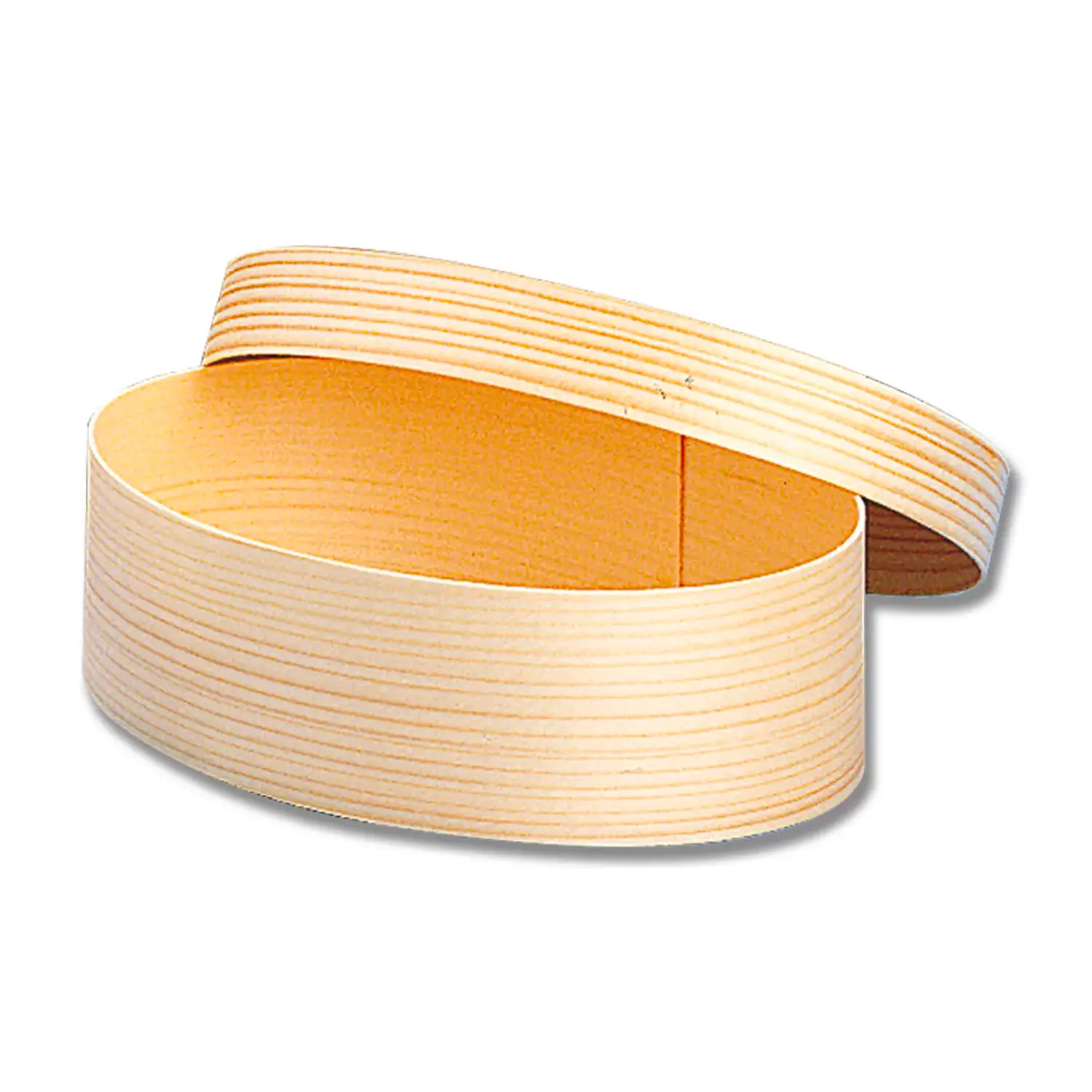 Scatola in Legno di Balsa Ovale con Coperchio – Ø 38 x 60 mm - H 28 mm - Soggetti in legno