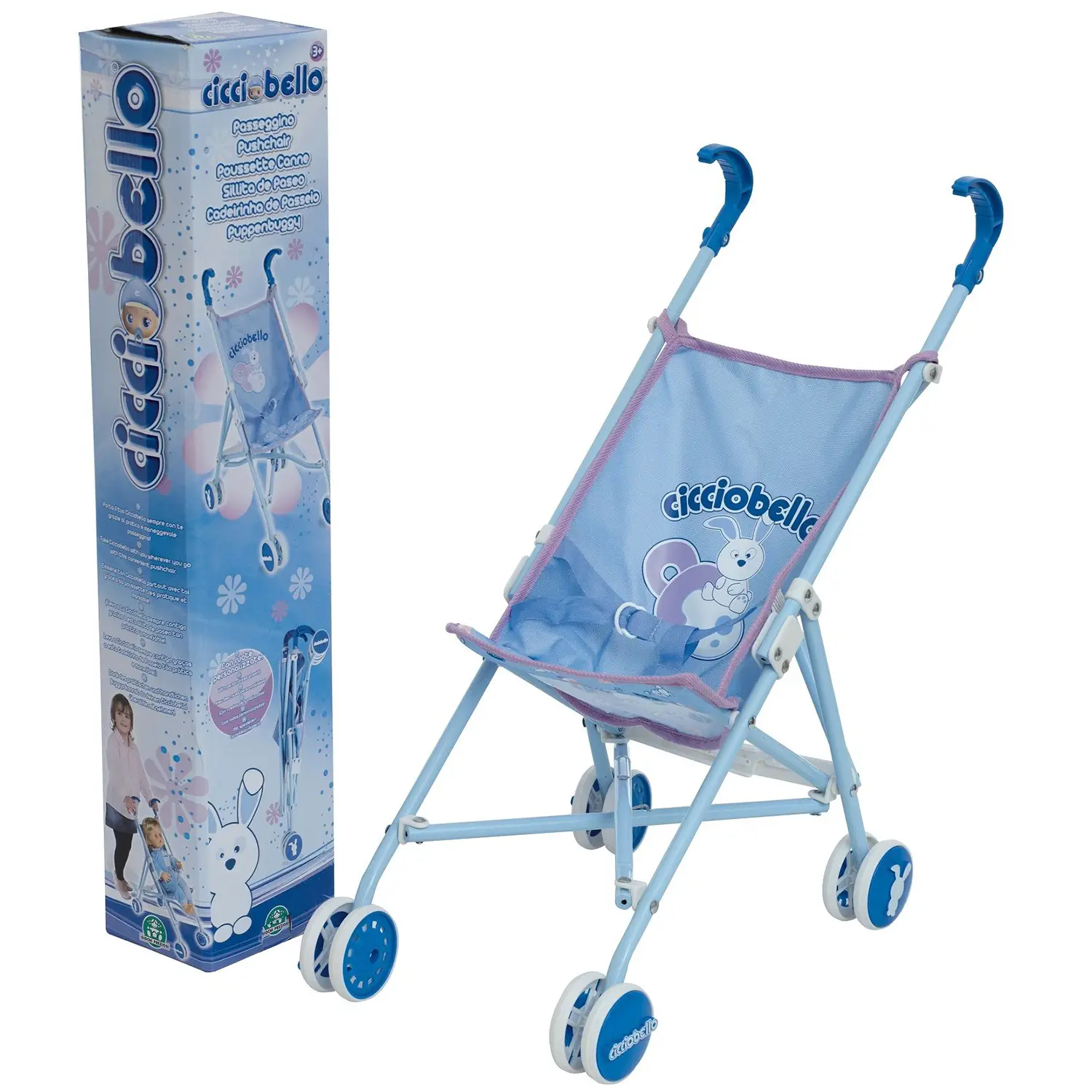 Cicciobello Passeggino Classic 4 Ruote Pieghevole - Bambole e accessori