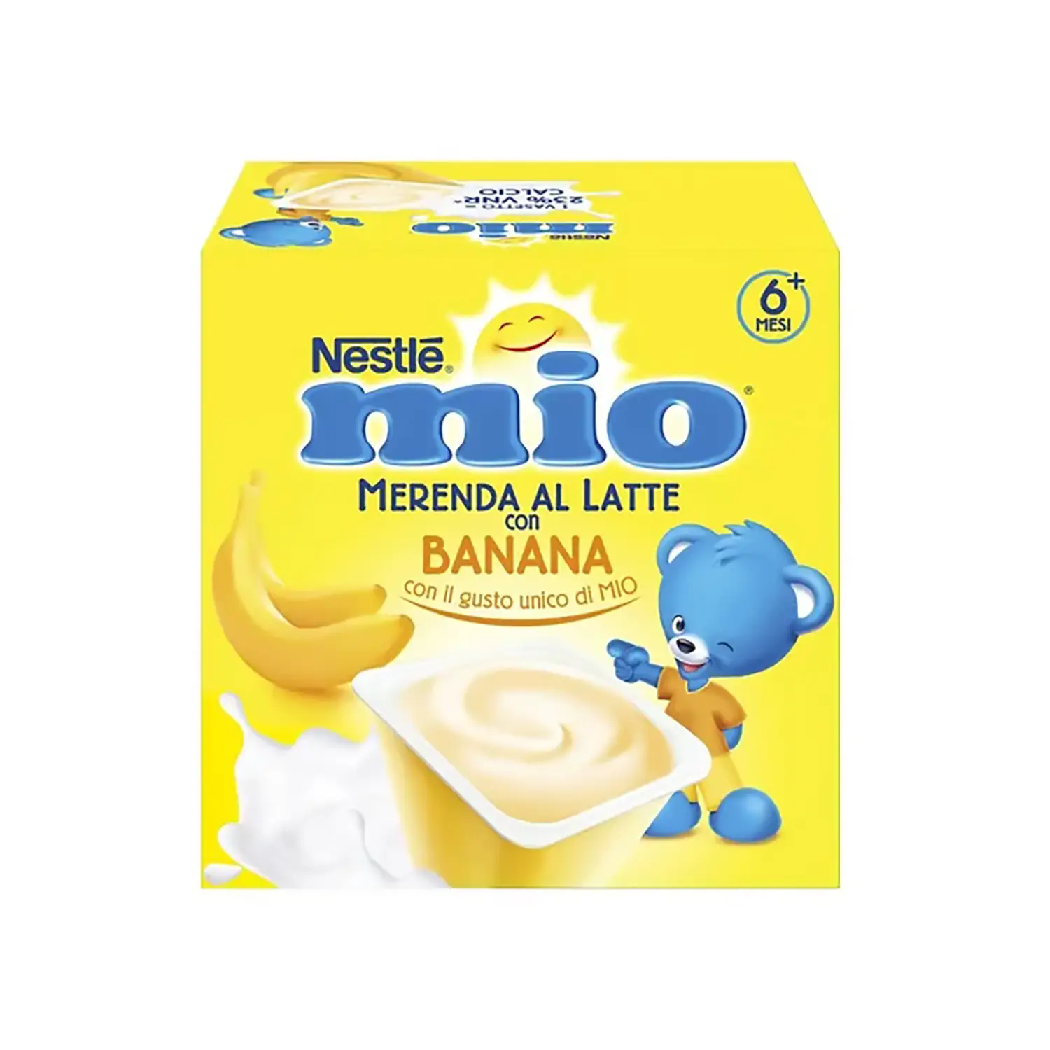 Nestlé Mio Merenda Latte e Banana 4x100g – Merenda Nutriente per Bambini - merende