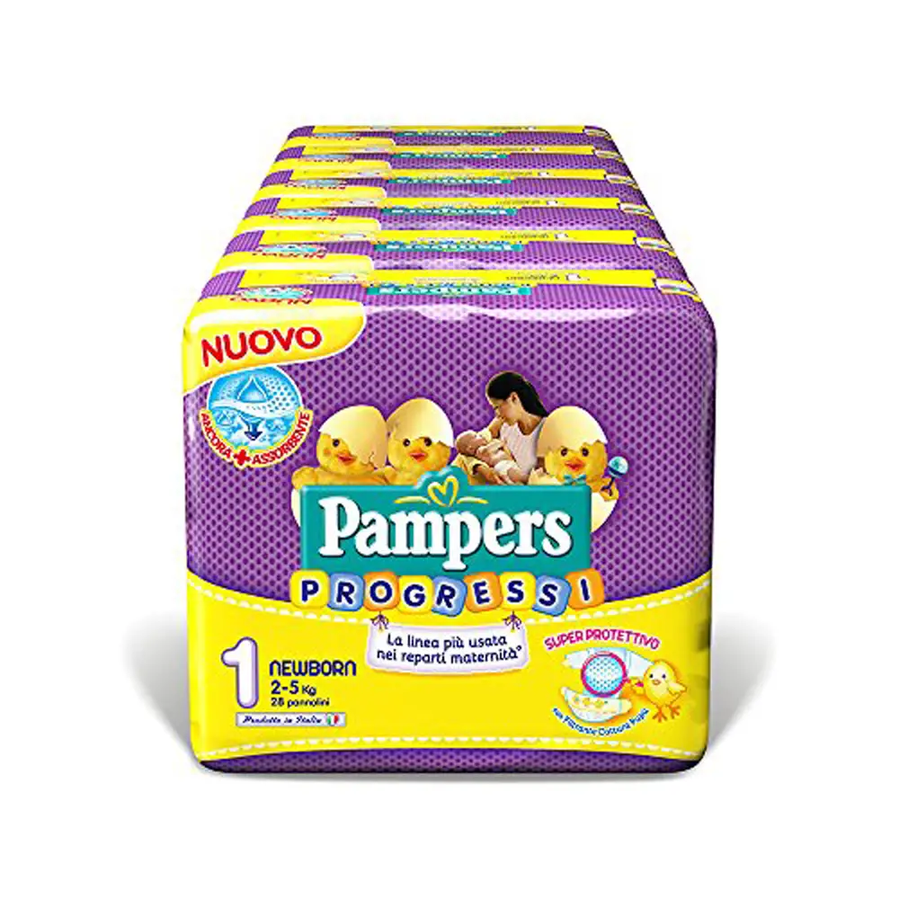 Pannolini Pampers Progressi - Taglia 1 - 2-5 Kg - 28 Pezzi - pannolini e salviettine