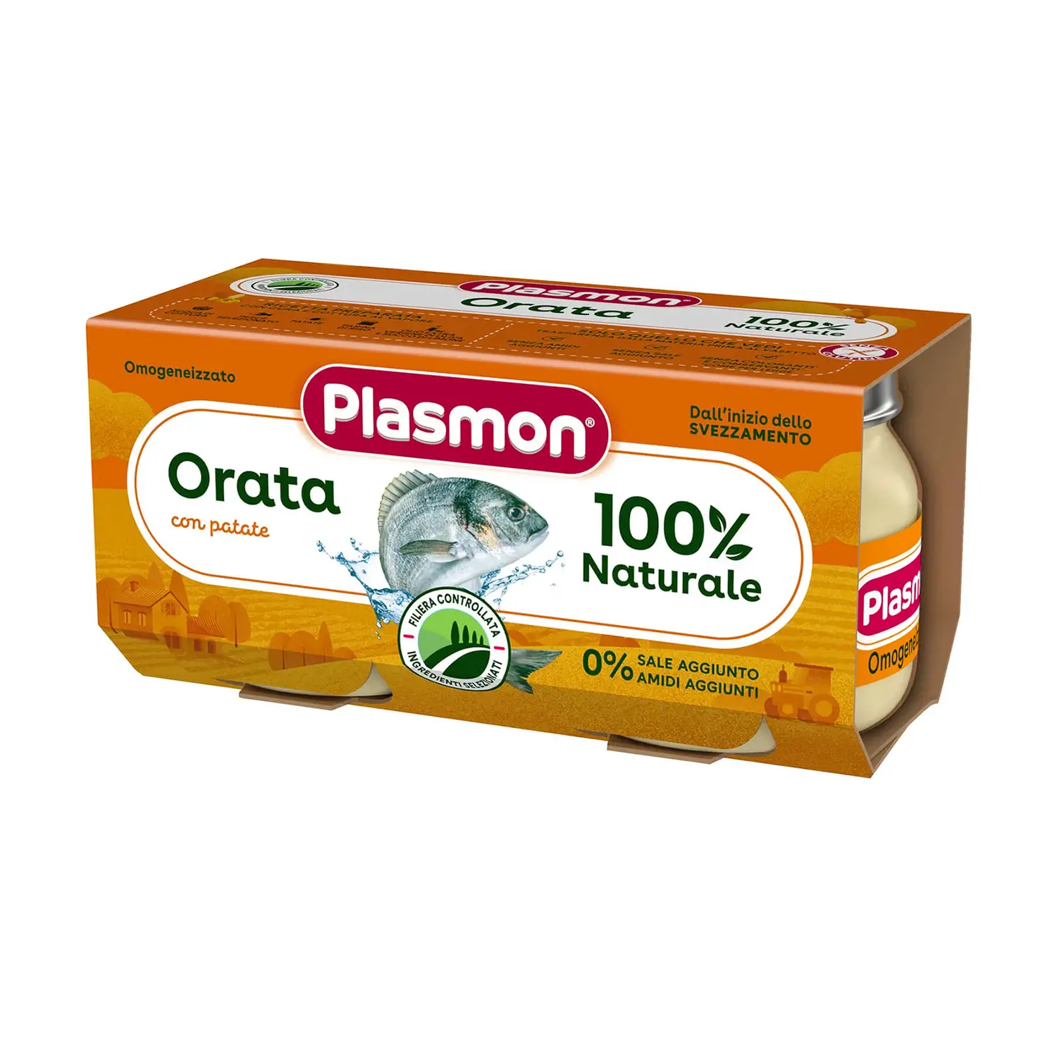 Omogeneizzato Pesce 2x80 gr. Orata con Patate - omogeneizzati