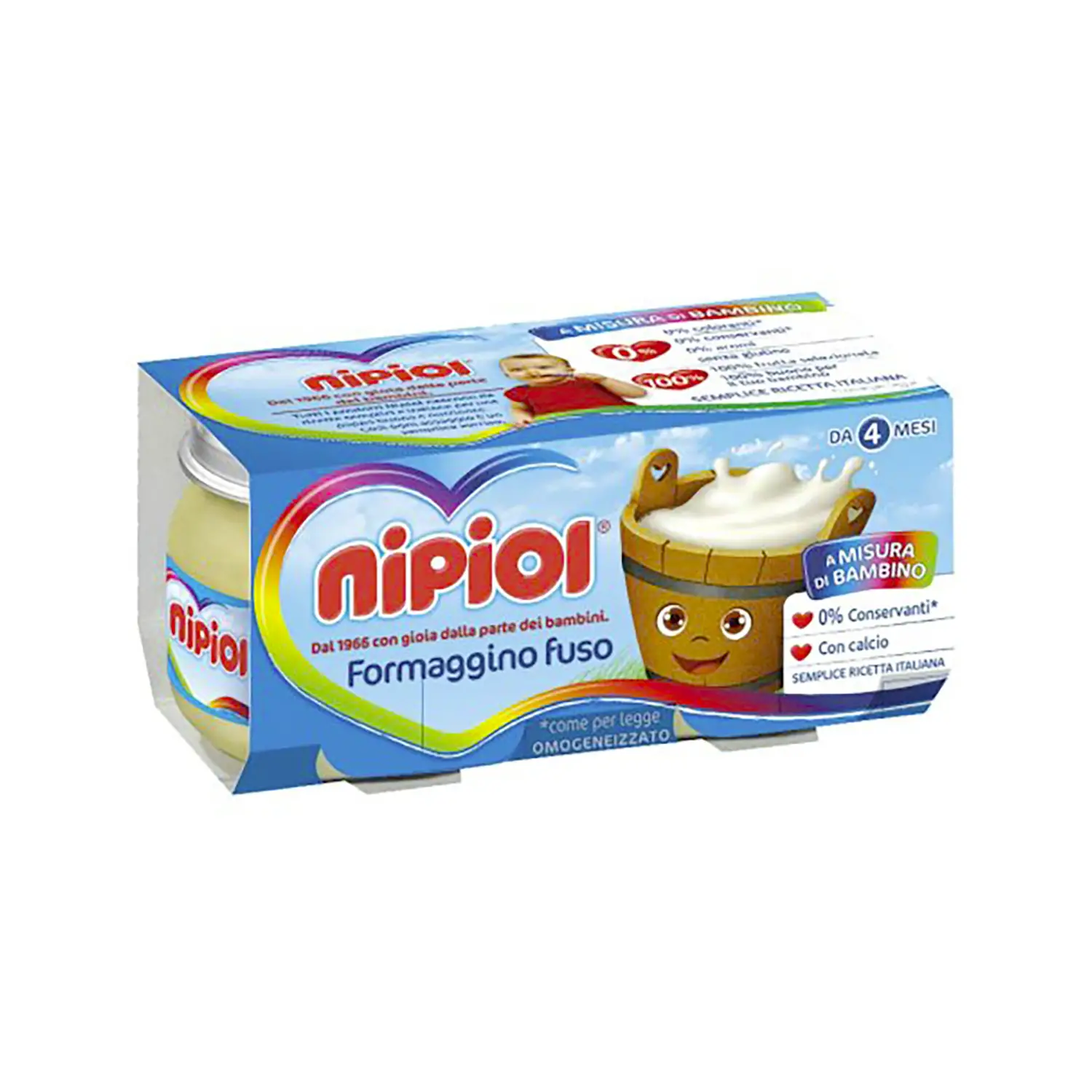 Omogenizzato Nipiol Formaggino Fuso gr. 80x2 - omogeneizzati