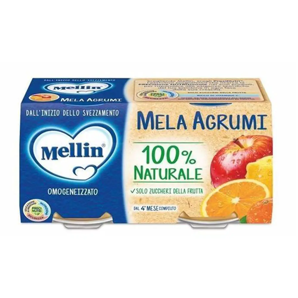 Omogeneizzato Frutta gr.100x2 Mela Arancia - omogeneizzati