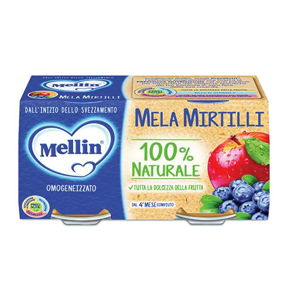 Omogeneizzato Frutta gr.100x2 Mela Mirtillo - omogeneizzati