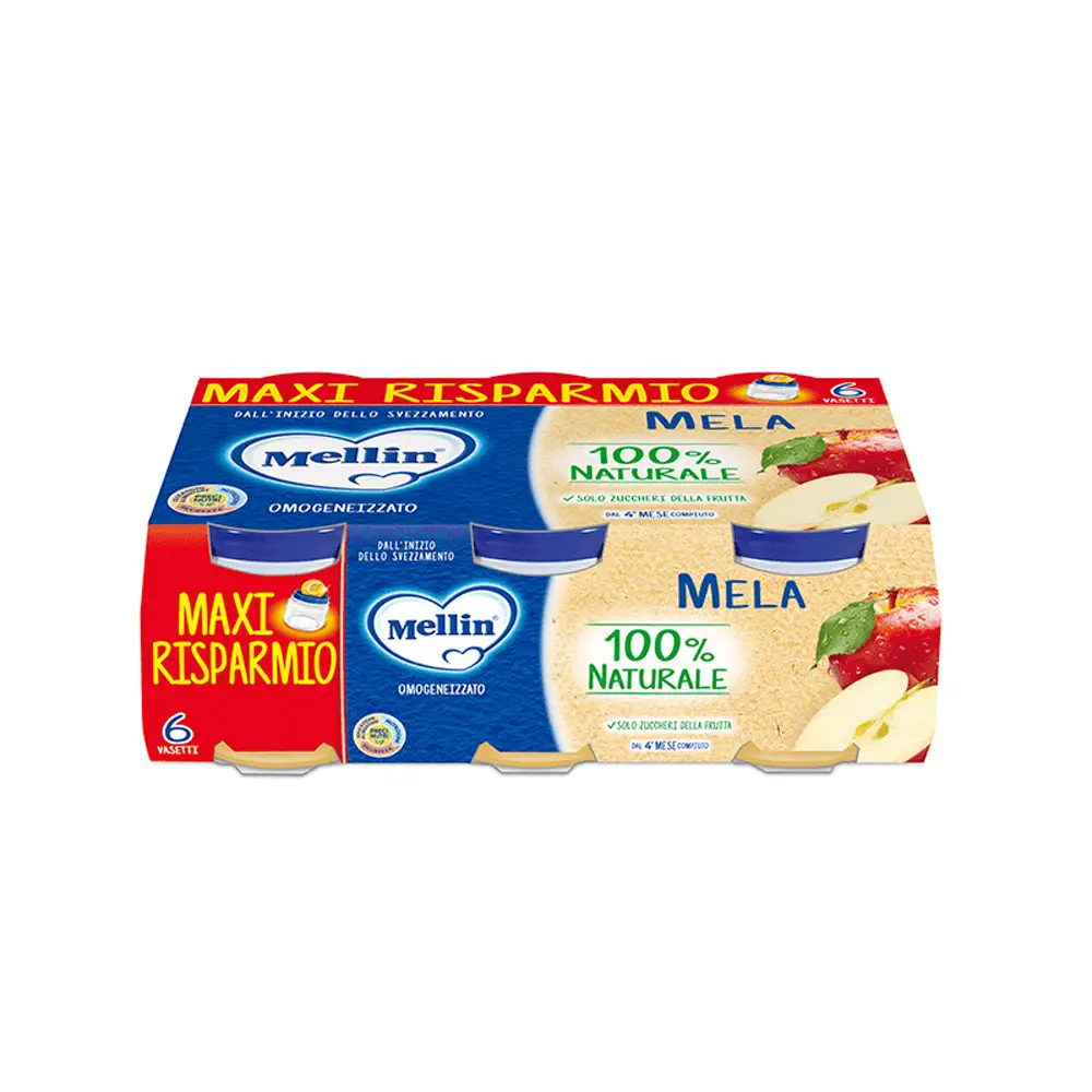 Omogeneizzato Frutta Mela - 100g x 6 - omogeneizzati