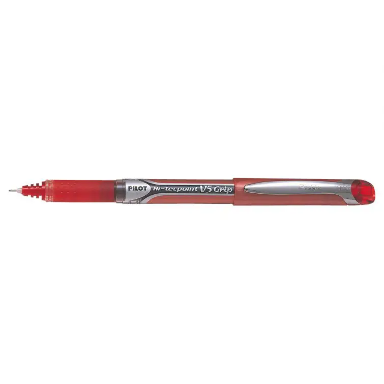 Blister Penna Pilot V5 Grip Punta Fine Rossa - penne pennarelli ufficio