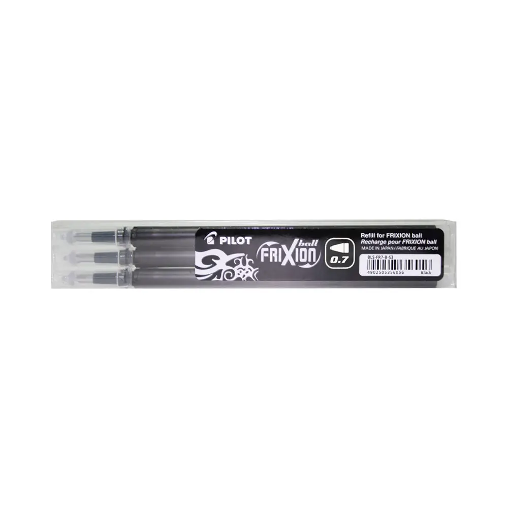 Set 3 Refill Sfera Frixion Nera 0.7 mm - penne pennarelli ufficio