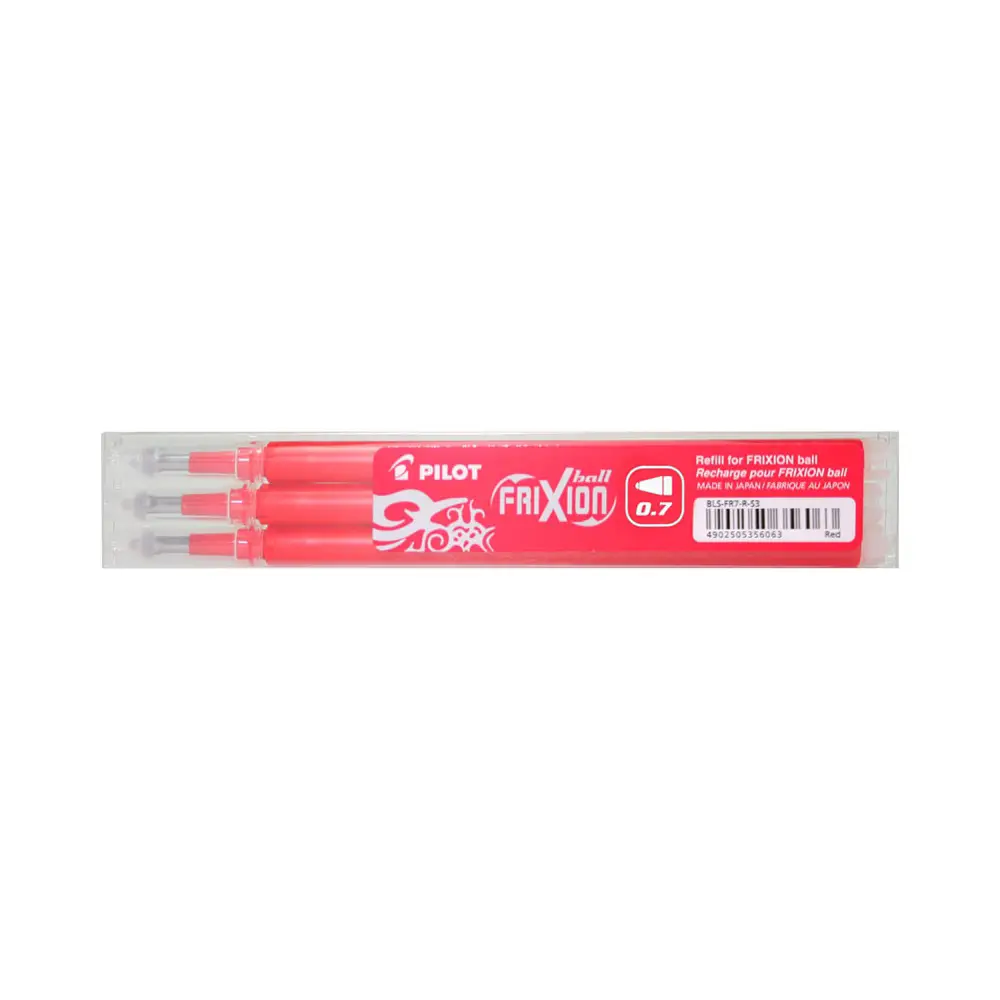 Set 3 Refill Sfera Frixion Rosso 0.7 mm - penne pennarelli ufficio