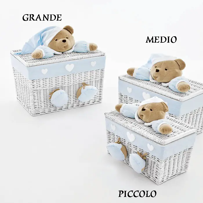 Baule Grande Puccio Azzurro - complementi d'arredo