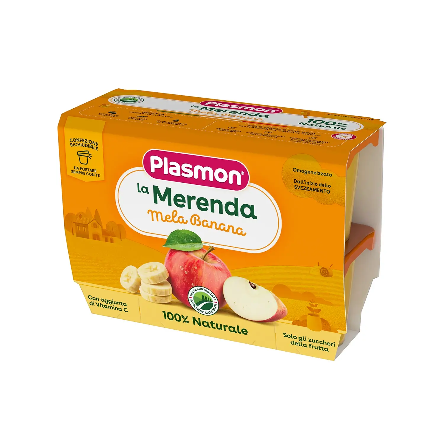 Omogeneizzato Sapori di Natura gr.100x4 Mela e Banana - omogeneizzati