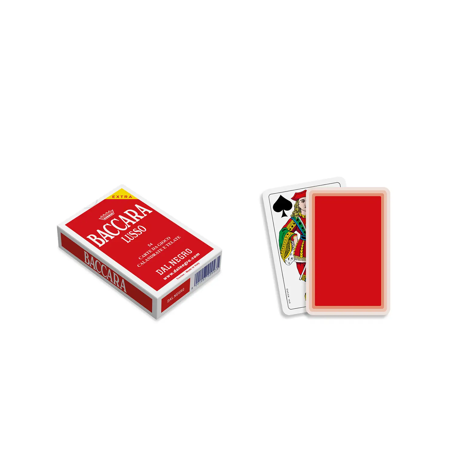 Baccarà Lusso Rosso – Mazzo di Carte in Plastica di Alta Qualità - giochi di società