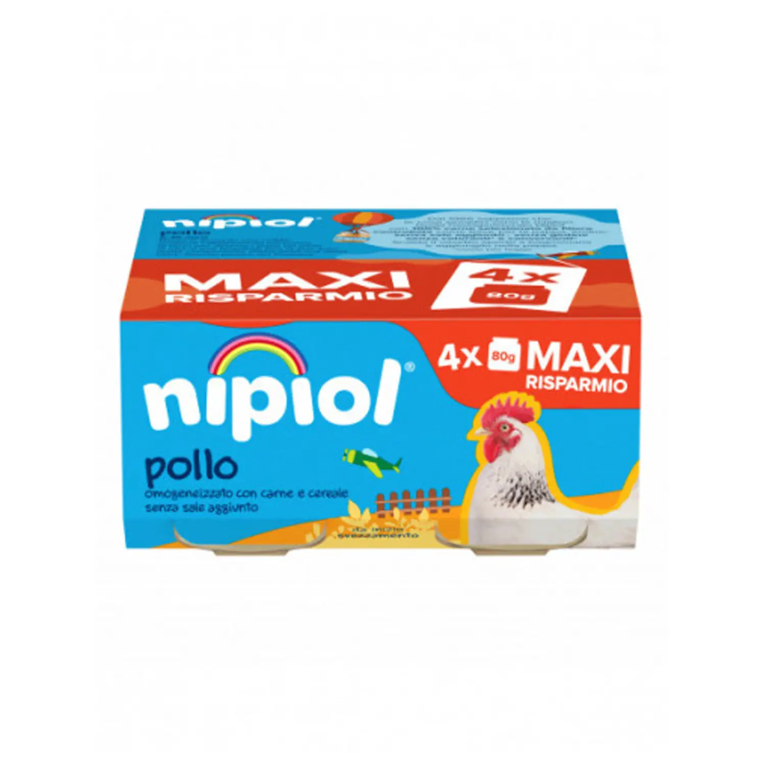 Omogenizzato Nipiol gr. 80x4 Pollo - omogeneizzati