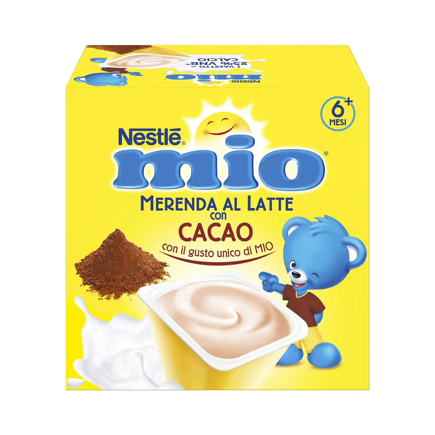 Merenda al Latte Cacao Nestlé Mio 4x100g – Snack Nutriente per Bambini - merende