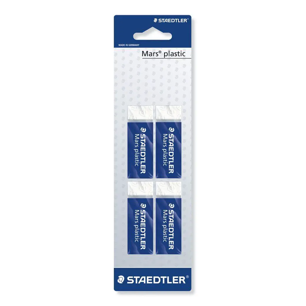Gomme STAEDTLER Mars Plastic – Blister 4 Pezzi - Matite Temperini Gomme
