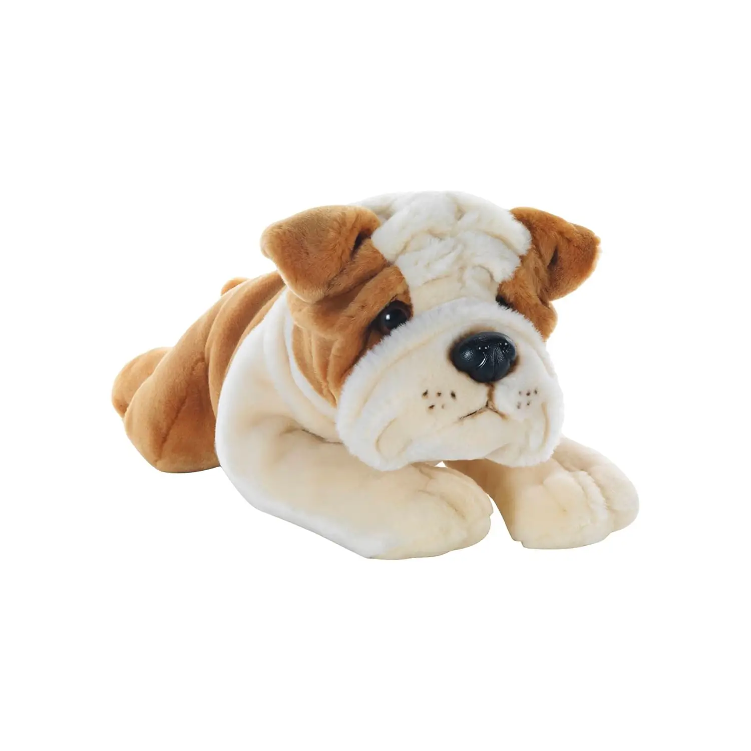 Peluche Ringhio Bulldog Steso 40 cm. - peluches 0/36 mesi