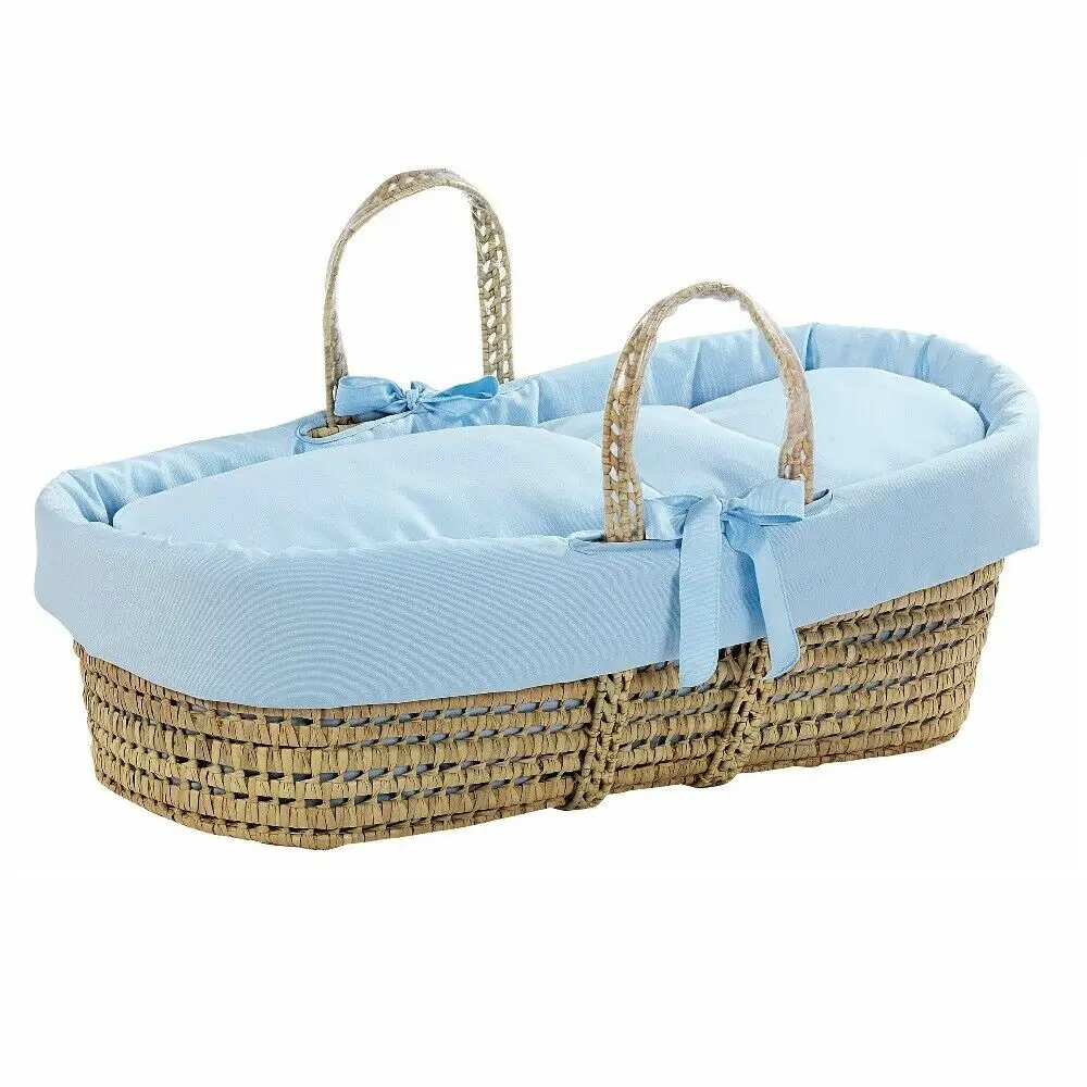 Cesta Palma Piquet con Piumetto Celeste - culle