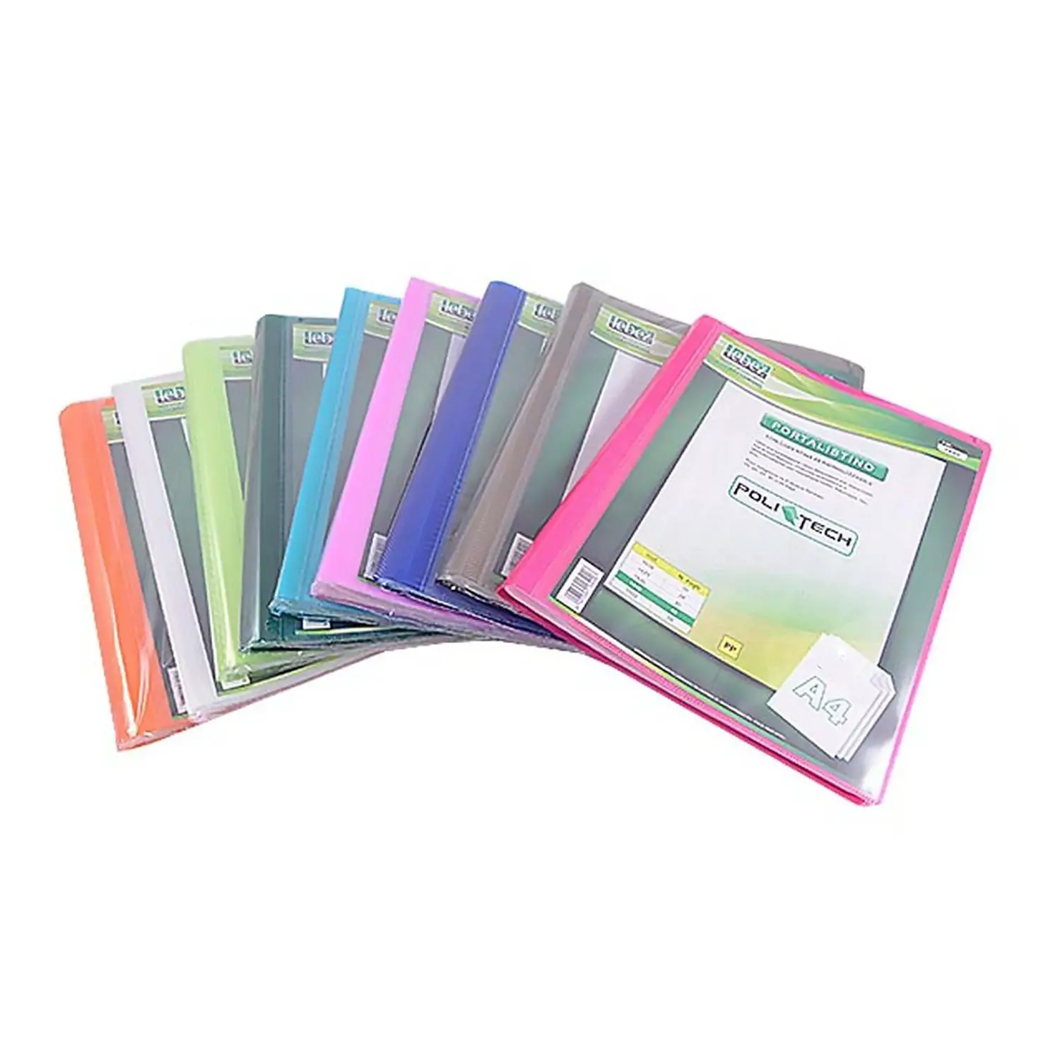 Portalistino Flessibile Poli-Tech Personalizzabile Formato A4 20 Buste - Archiviazione