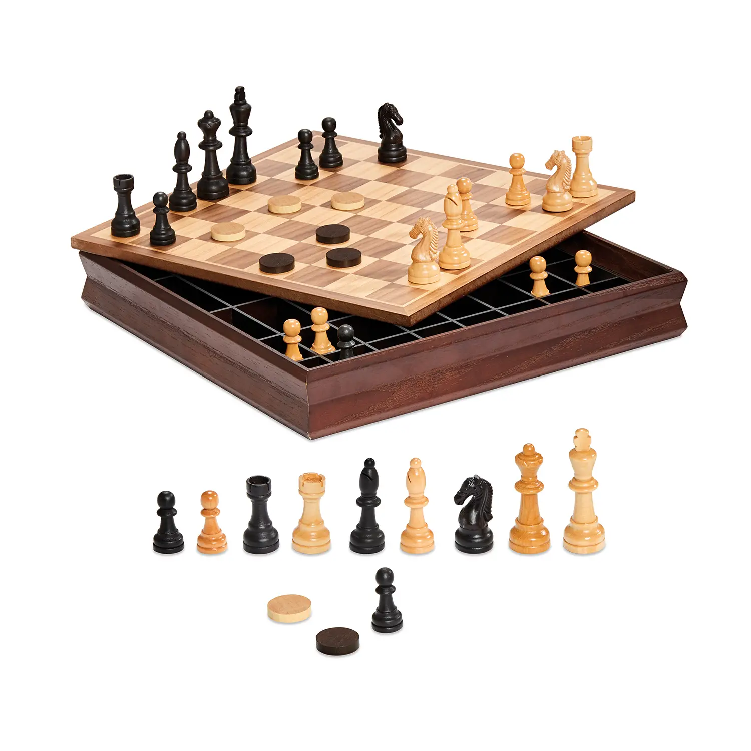 Contenitore Legno Scacchi-Dama cm. 36 - giochi di società