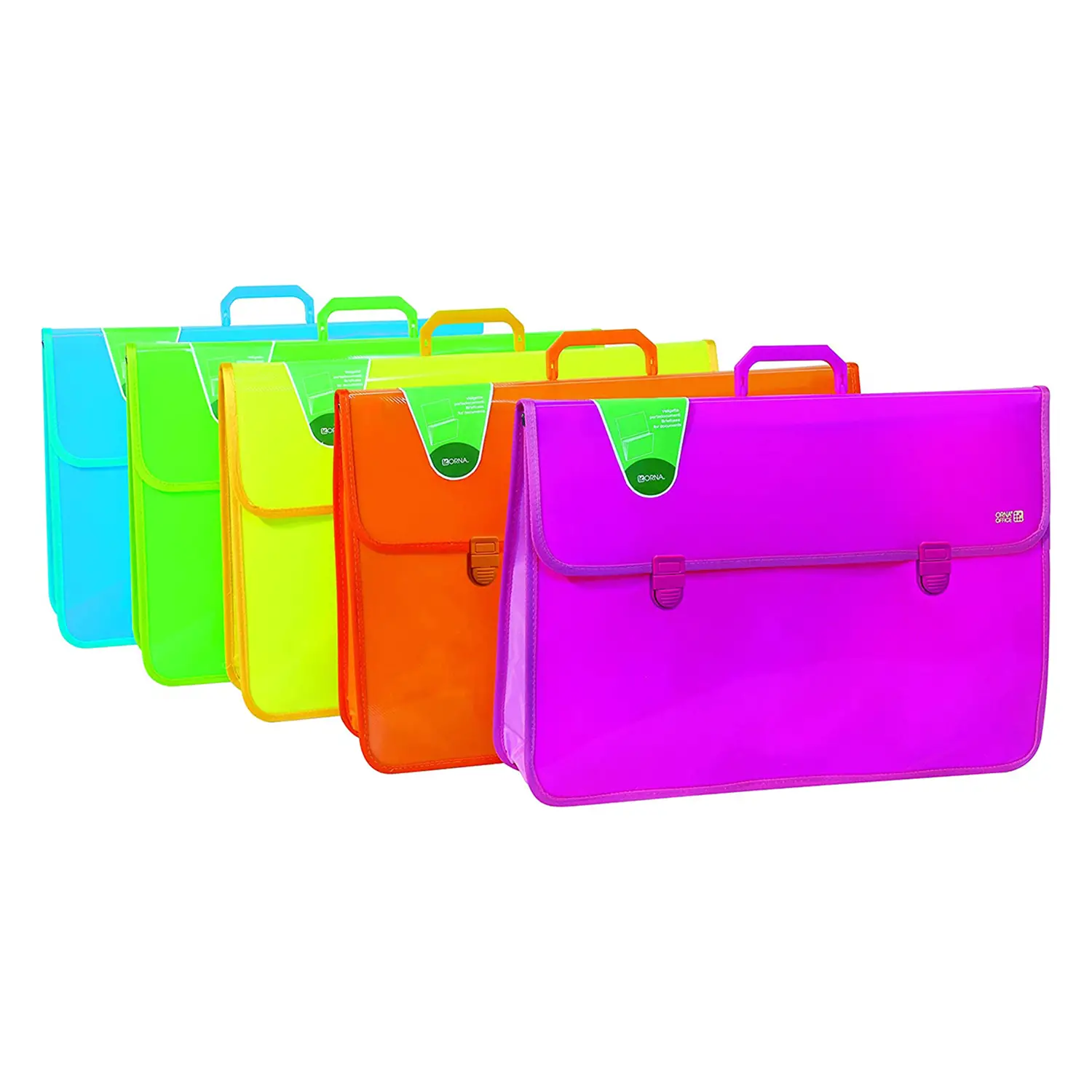 Valigetta Portadocumenti a Soffietto Fluo 52x36x10 cm – Design Giovane e Funzionale - Archiviazione