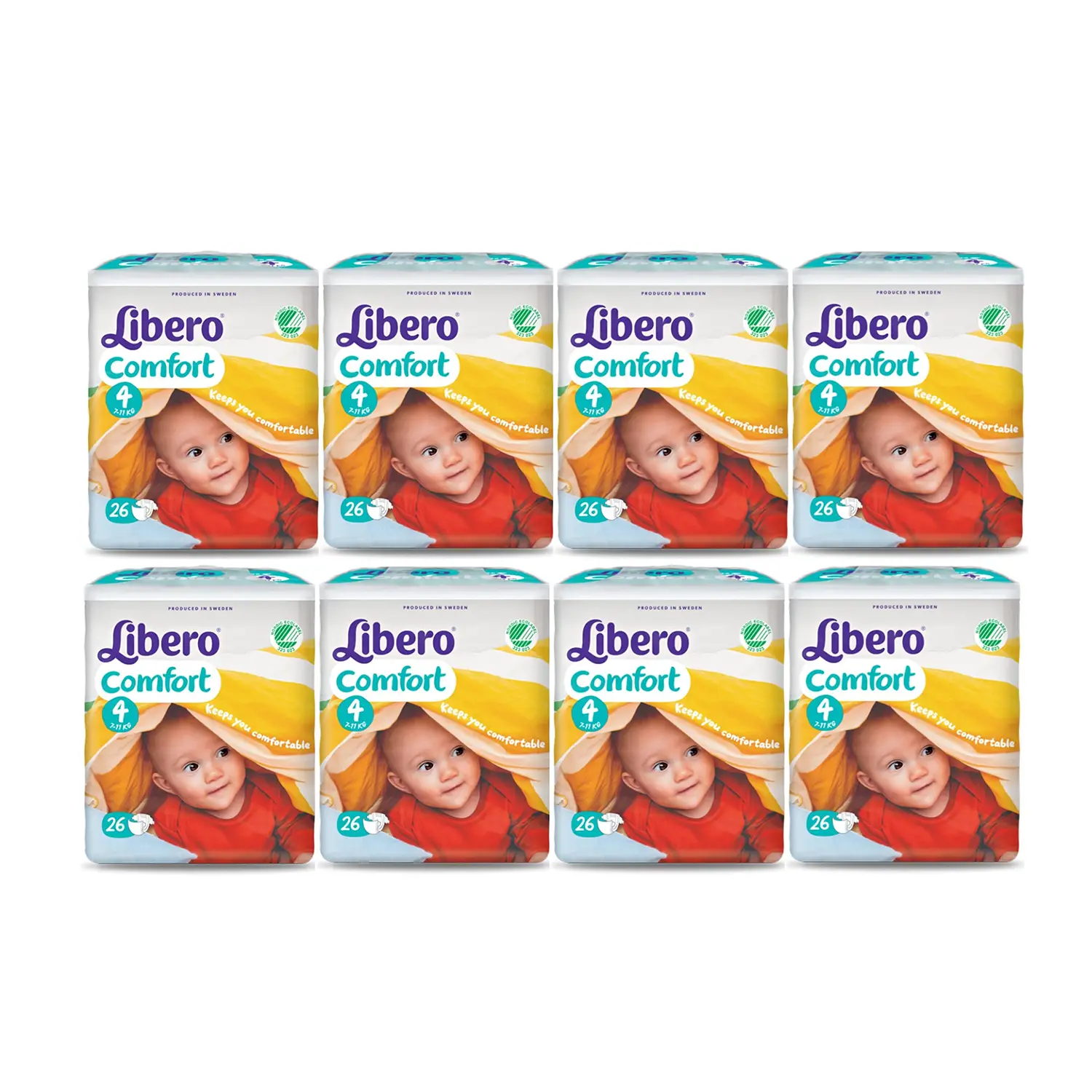 Pannolini Libero Comfort - Taglia 4 - 7-11 Kg - 26 Pezzi - pannolini e salviettine